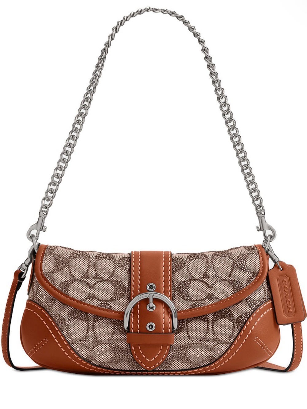 Coach SOHO 25 Crystal Signature Jacquard Shoulder Bag